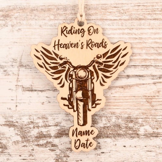 Motorcycle Christmas Ornament or Mirror Hanger (Motorcycle-002)